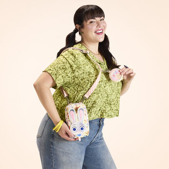 Zootropolis 2 Judy Hopps Cotton Candy Cosplay Cell Phone Crossbody Bag with Coin Bag, Image 2